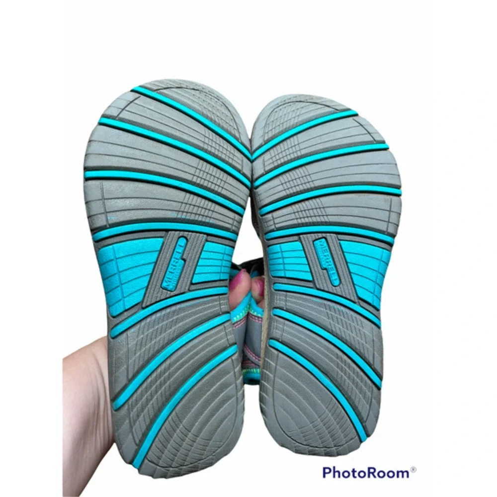 Merrell sandals Gray pink and blue size 1